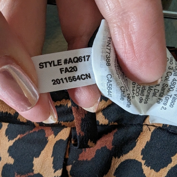 J Crew leopard print trousers size 2 - Picture 7 of 7